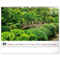 Falinaptár képes  480×330mm Gardens  Realsystem 2027.