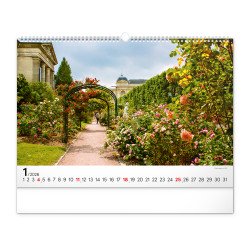 Falinaptár képes  480×330mm Gardens  Realsystem 2026. Író- irodaszer, papíráru Realsystem