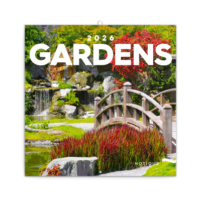 Falinaptár képes lemeznaptár 300x300mm, Gardens Realsystem 2026. Falinaptár képes lemeznaptár 300x300mm, Gardens Realsystem 2026.