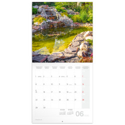 Falinaptár képes lemeznaptár 300x300mm, Gardens Realsystem 2026. Író- irodaszer, papíráru Realsystem