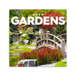 Falinaptár képes lemeznaptár 300x300mm, Gardens Realsystem 2026. Író- irodaszer, papíráru Realsystem