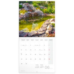 Falinaptár képes lemeznaptár 300x300mm, Gardens Realsystem 2026. Író- irodaszer, papíráru Realsystem