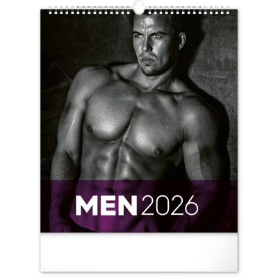 Falinaptár képes  300x340mm Men Realsystem 2026.