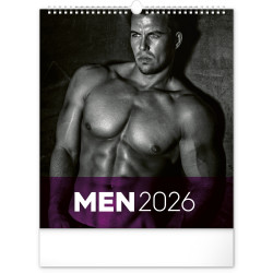 Falinaptár képes  300x340mm Men Realsystem 2026. Író- irodaszer, papíráru Realsystem