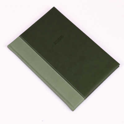 Határidőnapló Linett B/5, heti fehér lapokkal zöld-zöld Realsystem 2026.