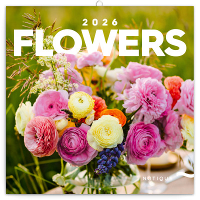Falinaptár képes lemeznaptár 300x300mm, Flowers Realsystem 2026. Falinaptár képes lemeznaptár 300x300mm, Flowers Realsystem 2026.