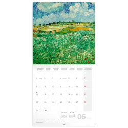 Falinaptár képes lemeznaptár 300x300mm, Vincent van Gogh Realsystem 2027. Író- irodaszer, papíráru Realsystem