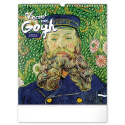 Falinaptár képes  300x340mm Vincent van Gogh Realsystem 2026. Író- irodaszer, papíráru Realsystem