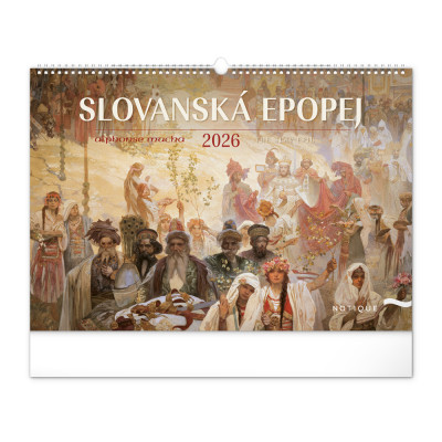 Falinaptár képes  480×330mm The Slav Epic-Alphonse Mucha Realsystem 2026.