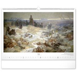 Falinaptár képes  480×330mm The Slav Epic-Alphonse Mucha Realsystem 2027.