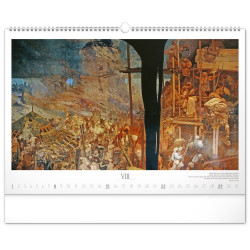 Falinaptár képes  480×330mm The Slav Epic-Alphonse Mucha Realsystem 2027.