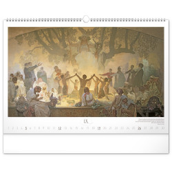 Falinaptár képes  480×330mm The Slav Epic-Alphonse Mucha Realsystem 2027.
