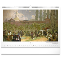 Falinaptár képes  480×330mm The Slav Epic-Alphonse Mucha Realsystem 2027.