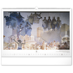 Falinaptár képes  480×330mm The Slav Epic-Alphonse Mucha Realsystem 2027.