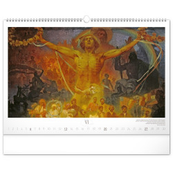 Falinaptár képes  480×330mm The Slav Epic-Alphonse Mucha Realsystem 2027.