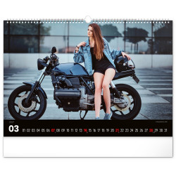 Falinaptár képes  480×330mm Girls & Bikes  Realsystem 2027.