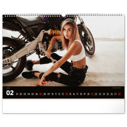 Falinaptár képes  480×330mm Girls & Bikes  Realsystem 2027.