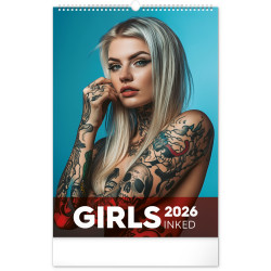 Falinaptár képes  330×460mm Inked Girls Realsystem 2026. Író- irodaszer, papíráru Realsystem