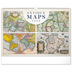 Falinaptár képes  480×330mm Antique Maps Realsystem 2026. Író- irodaszer, papíráru Realsystem