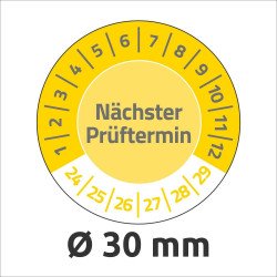 Etikett címke, o30mm, eltávolíthatatlan 8 címke/ív, 10 ív/doboz, Avery sárga Író- irodaszer, papíráru Avery