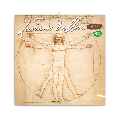 Falinaptár képes lemeznaptár 300x300mm, Leonardo Da Vinci Realsystem 2026.