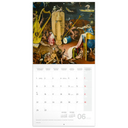 Falinaptár képes lemeznaptár 300x300mm, Hieronymus Bosch Realsystem 2026. Író- irodaszer, papíráru Realsystem