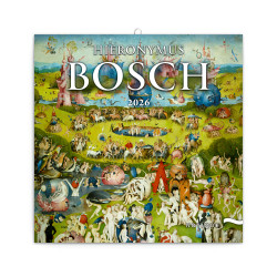 Falinaptár képes lemeznaptár 300x300mm, Hieronymus Bosch Realsystem 2026. Író- irodaszer, papíráru Realsystem