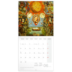 Falinaptár képes lemeznaptár 300x300mm, Frida Kahlo Realsystem 2027. Író- irodaszer, papíráru Realsystem