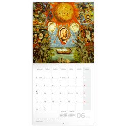 Falinaptár képes lemeznaptár 300x300mm, Frida Kahlo Realsystem 2026. Író- irodaszer, papíráru Realsystem