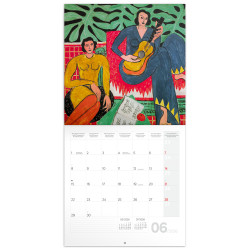 Falinaptár képes lemeznaptár 300x300mm, Henri Matisse Realsystem 2026. Író- irodaszer, papíráru Realsystem