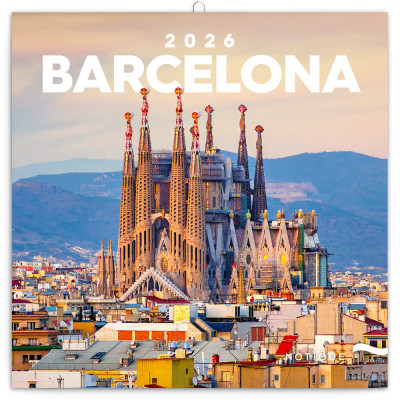 Falinaptár képes lemeznaptár 300x300mm, Barcelona Realsystem 2026.