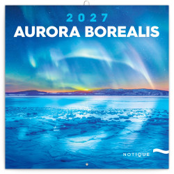 Falinaptár képes lemeznaptár 300x300mm, Aurora Borealis Realsystem 2027.