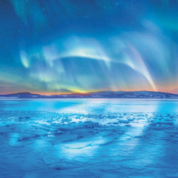 Falinaptár képes lemeznaptár 300x300mm, Aurora Borealis Realsystem 2027.