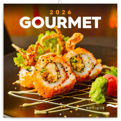 Falinaptár képes lemeznaptár 300x300mm, Gourmet Realsystem 2026.