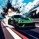 Falinaptár képes lemeznaptár 300x300mm, Fast Cars Realsystem 2027.