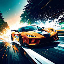Falinaptár képes lemeznaptár 300x300mm, Fast Cars Realsystem 2027.