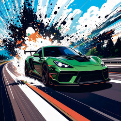 Falinaptár képes lemeznaptár 300x300mm, Fast Cars Realsystem 2027.