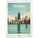 Falinaptár képes  330×460mm Vintage Posters-World Cities Realsystem 2027.