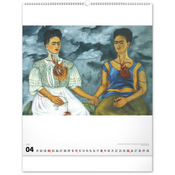 Falinaptár képes  480×560mm Frida Kahlo Realsystem 2027.