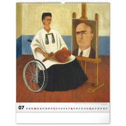 Falinaptár képes  480×560mm Frida Kahlo Realsystem 2027.