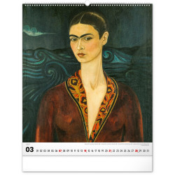 Falinaptár képes  480×560mm Frida Kahlo Realsystem 2027.