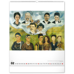 Falinaptár képes  480×560mm Frida Kahlo Realsystem 2027.