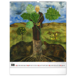 Falinaptár képes  480×560mm Frida Kahlo Realsystem 2027.