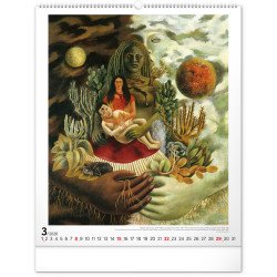 Falinaptár képes  480×560mm Frida Kahlo Realsystem 2026. Író- irodaszer, papíráru Realsystem