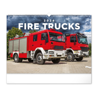Falinaptár képes  480×330mm Fire Trucks Realsystem 2026.
