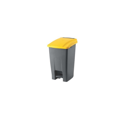 Szemetes kuka pedálos műanyag 50 literes antracit/sárga UP227-214 Szemetes kuka pedálos műanyag 50 literes antracit/sárga UP227-214