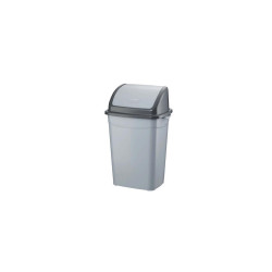 Szemetes kuka billenő fedéllel műanyag 16 literes antracit UP118-245 Író- irodaszer, papíráru Planet