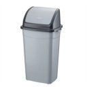 Szemeteskuka billenő fedéllel műanyag 70 literes antracit UP904