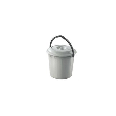 Szemetes kuka fedeles műanyag 10 literes szürke UP618-002 Szemetes kuka fedeles műanyag 10 literes szürke UP618-002