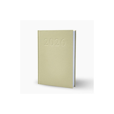 Határidőnapló agenda Standard A/5, napi, fehér lapokkal (bézs) 2026. Bluering®